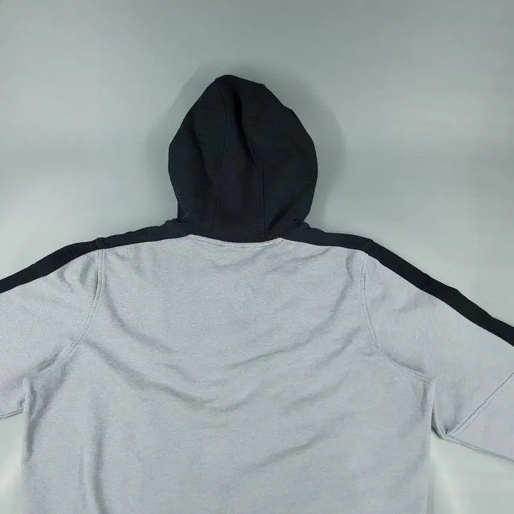 [BUNJANG] Under Armour Half-Zip Pullover Hoodie / 언더아머 그레이 블랙 배색 로고 하프집업 반집업 기모 코튼블렌드 후드 티