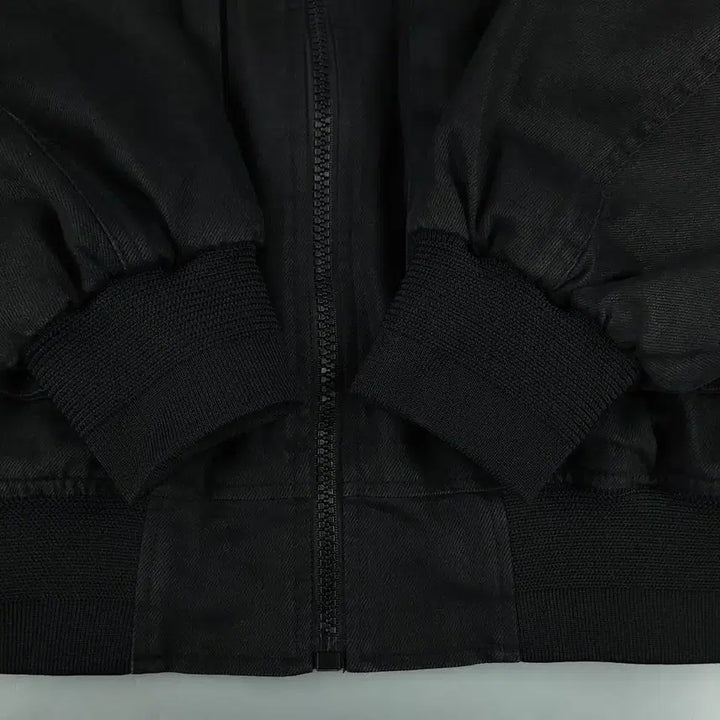 [BUNJANG] MAISON MINED Pigment Black Cut Canvas Cotton Jacket / MAISON MINED 메종미네드 피그먼트 블랙 절개 암포켓 캔버스 코튼