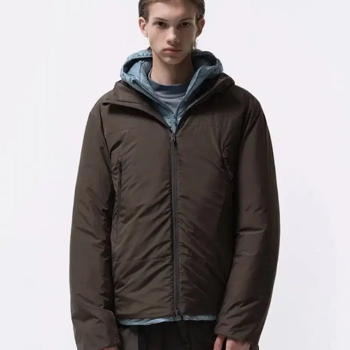[BUNJANG] Musinsa City Leisure Padded Windbreaker Brown / 무신사 시티레저 패디드 윈드브레이커 브라운