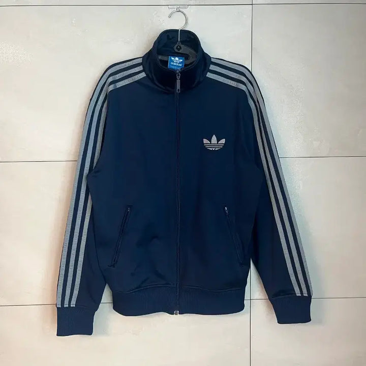 [BUNJANG] Adidas Firebird Navy/Gray Track Jacket / [해외/S] 아디다스 구파이어버드 대장 져지 네이비/그레이 라인