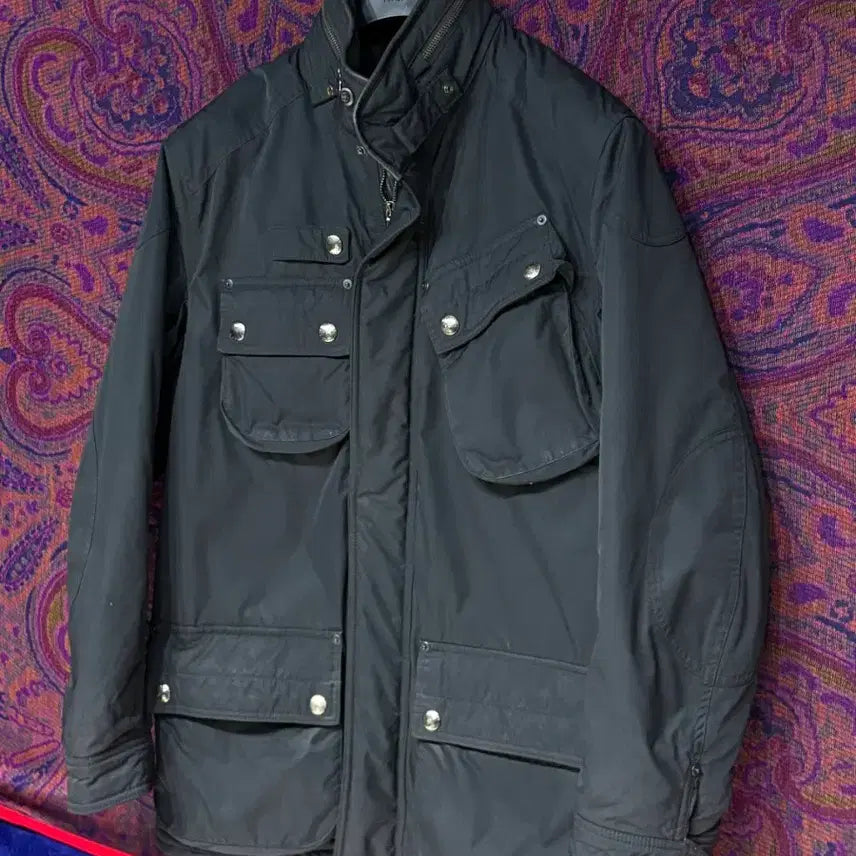 [BUNJANG] Polo Ralph Lauren Leather Accented Bike Jacket / 폴로 랄프로렌 바이크 가죽배색 자켓