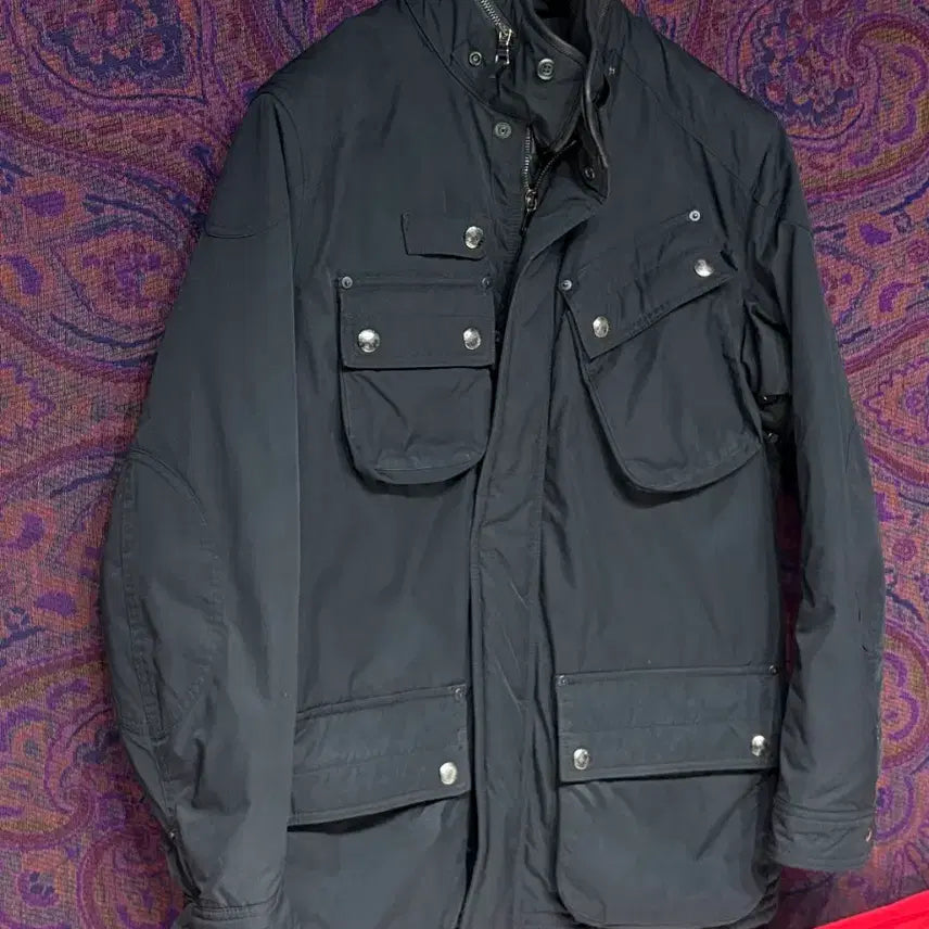 [BUNJANG] Polo Ralph Lauren Leather Accented Bike Jacket / 폴로 랄프로렌 바이크 가죽배색 자켓
