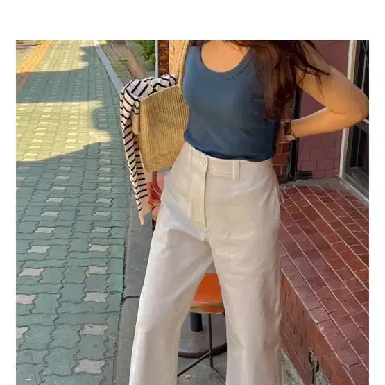 [BUNJANG] Ce Moment White Pants Size 40 / 쎄모먼 바지 -40