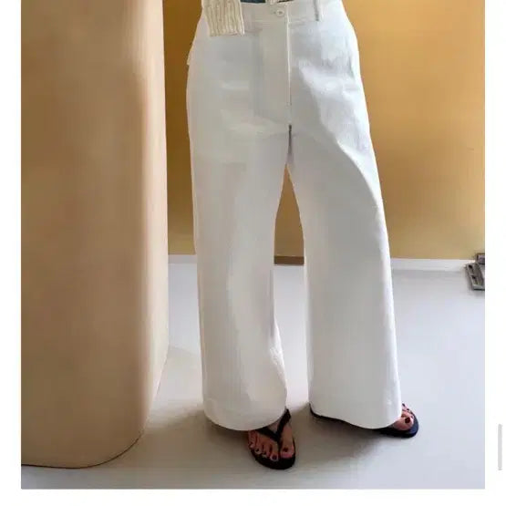[BUNJANG] Ce Moment White Pants Size 40 / 쎄모먼 바지 -40