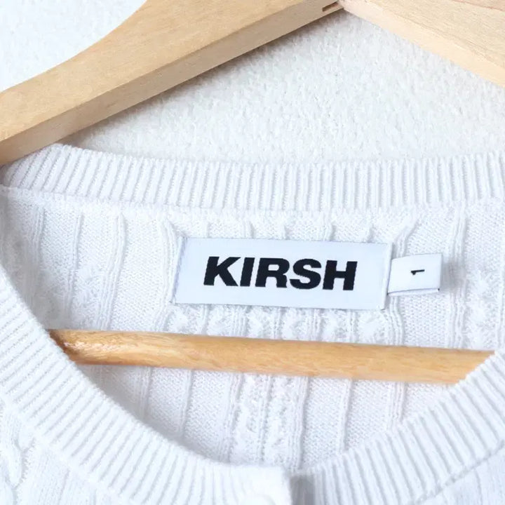 [BUNJANG] Kirsh White Crop Knit Cardigan / W(S-M) 키르시 반팔 티셔츠 니트 가디건 화이트 크롭-18303