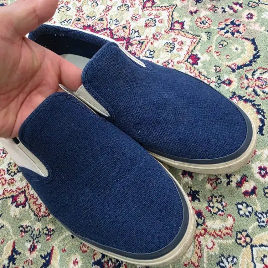 [BUNJANG] Sebago Jack Surf Navy Slip-on Sneakers / [최종할인] 세바고 Jack Surf 네이비 슬립온 270~275