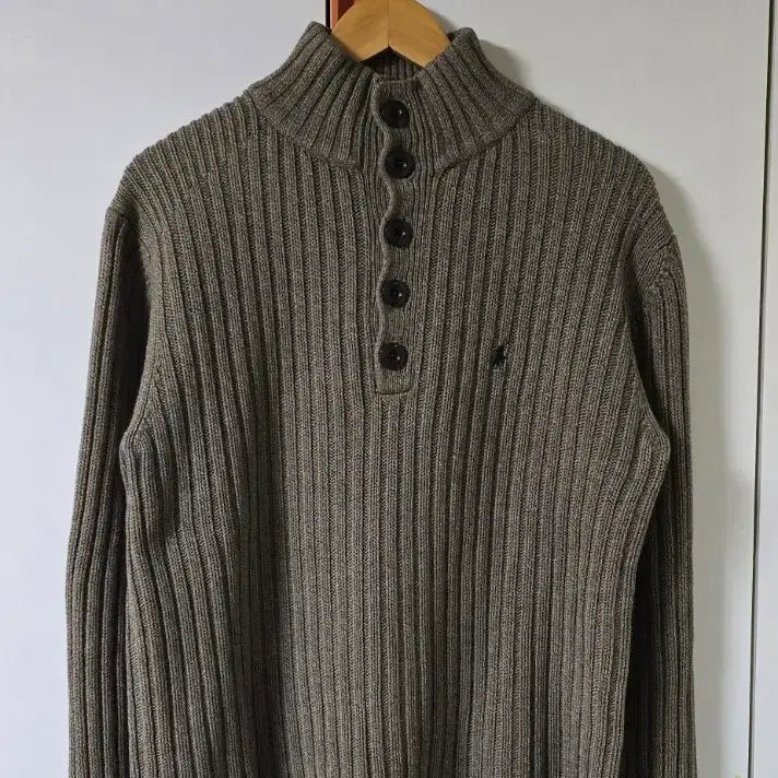 [BUNJANG] Polo Jeans Half-Zip Cable Knit Sweater L / 폴로(Polo)진스 반집업 꽈배기 니트 L