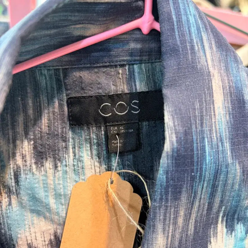 [BUNJANG] COS Patterned Short-Sleeved Shirt / COS 코스 패턴 반팔 셔츠