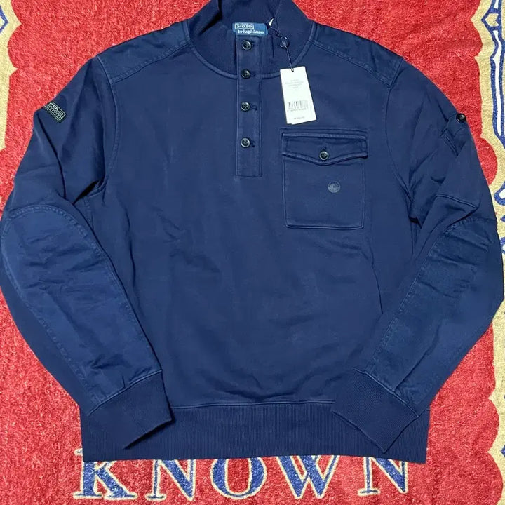 [BUNJANG] Polo Loopback Fleece Utility Sweatshirt / 폴로 루프백 플리스 유틸리티 스웨트셔츠