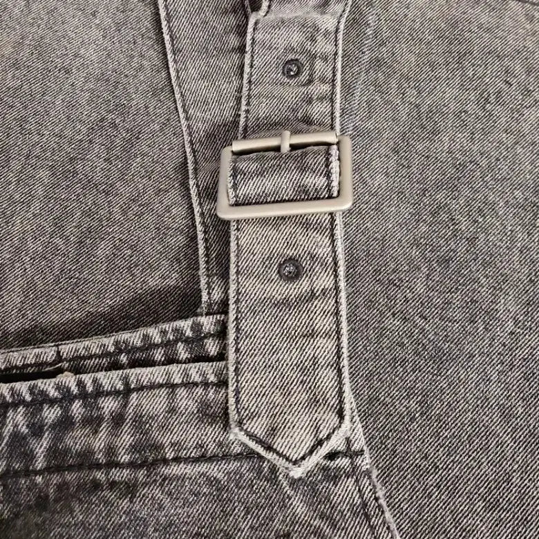 [BUNJANG] 66Girls Washed Denim Jumpsuit / 66GIRLS(M)(55~77실측참조)워싱 데님