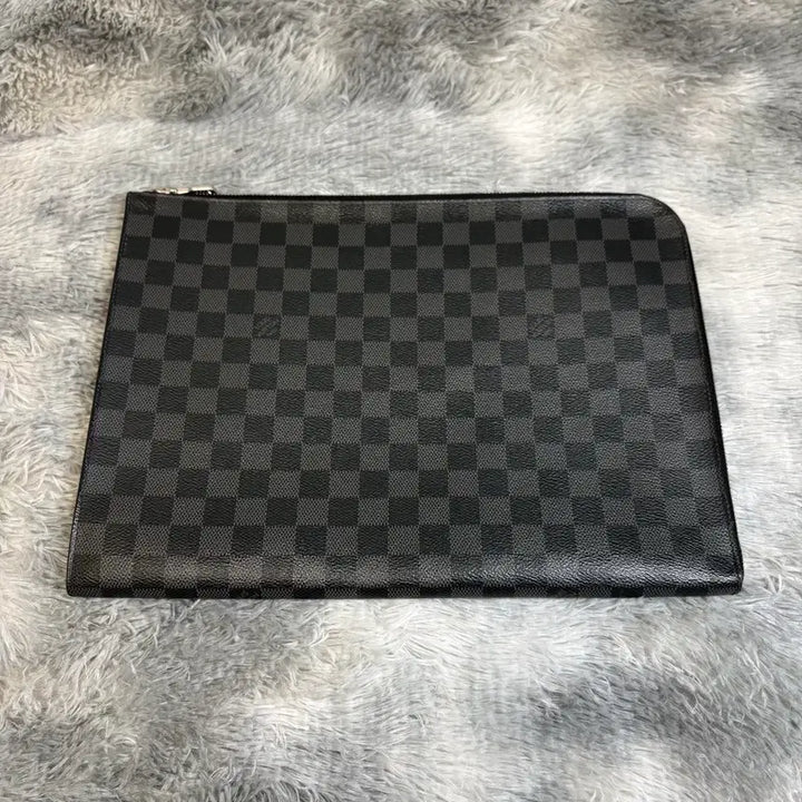 [BUNJANG] Louis Vuitton Damier Pochette Jour Clutch Bag / [리엘중고명품] 루이비통 다미에 포쉐트주르 클러치백