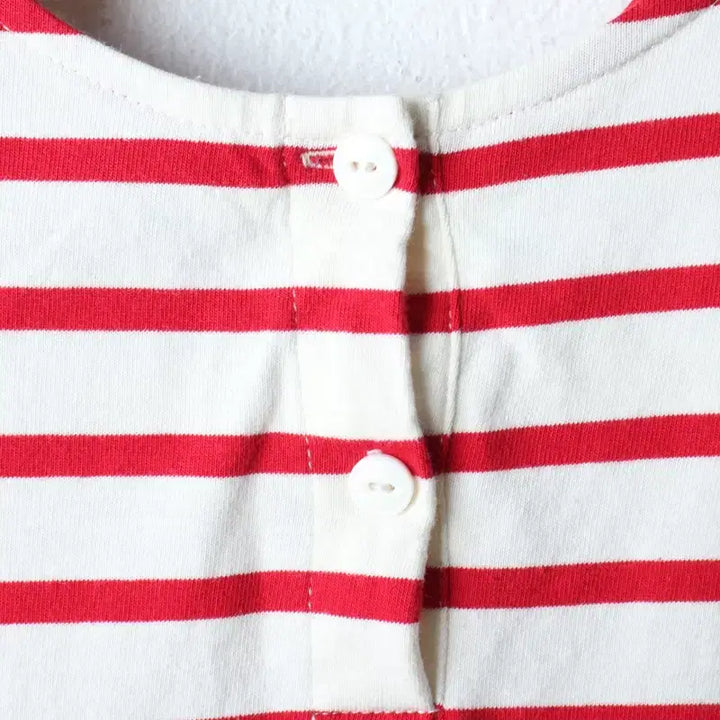 [BUNJANG] Kangol Striped T-shirt / W(S) 캉골 반팔 티셔츠 스트라이프 레드 키치-18304