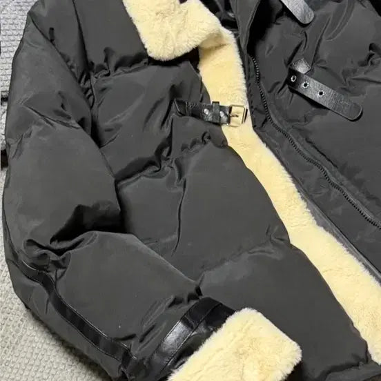 [BUNJANG] Generic Padded Mustang Jacket L / 패딩 무스탕 L