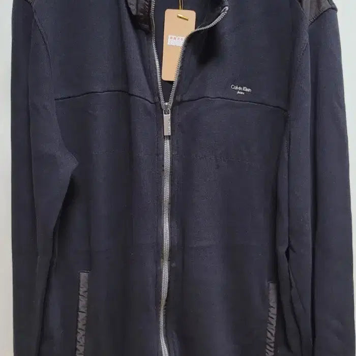 [BUNJANG] Calvin Klein Jeans Zip-Up Jacket L Black / 캘빈클라인진스 집업 자켓 L 블랙