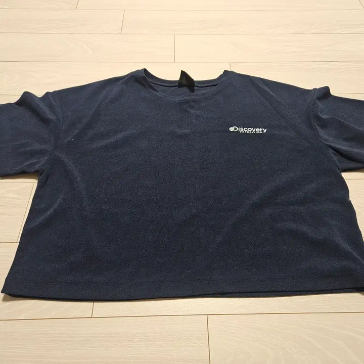 [BUNJANG] Discovery Navy Crop Short Sleeve T-shirt / 디스커버리 네이비 크롭 반팔 티셔츠  95 사이즈