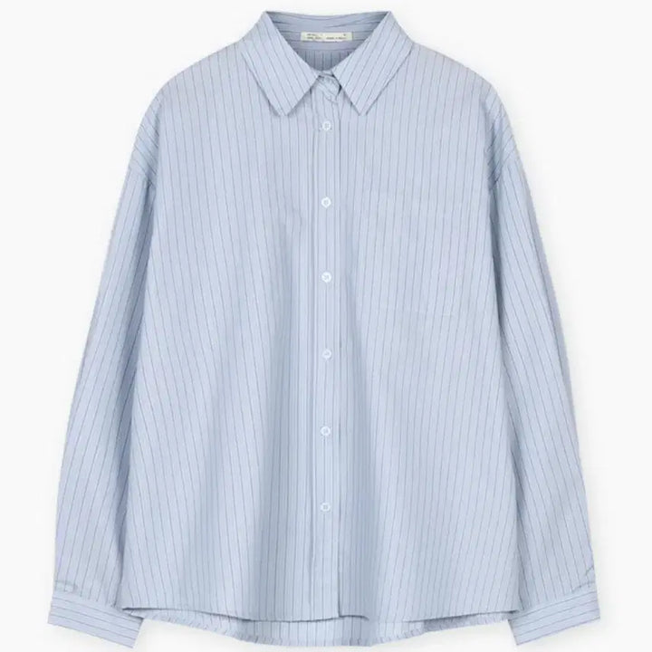[BUNJANG] Vei Daily Striped Lettering Oversized Shirt / 새상품) 베이델리 스트라이프 레터링 오버핏 셔츠