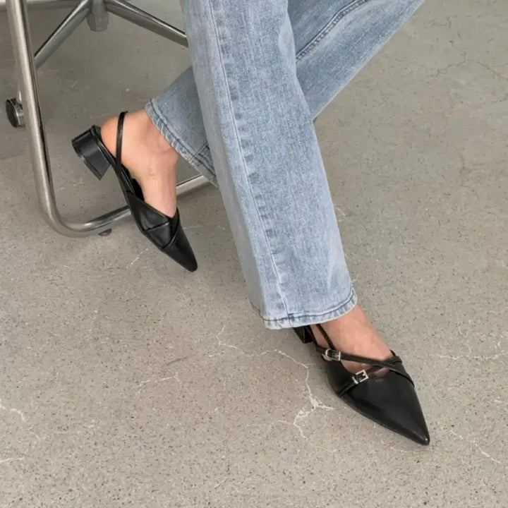 [BUNJANG] Stiletto Slingback 230 Shoes / 어제 배송받은 스틸레토 슬링백 새 거ㅠㅠㅠㅠㅠ 230