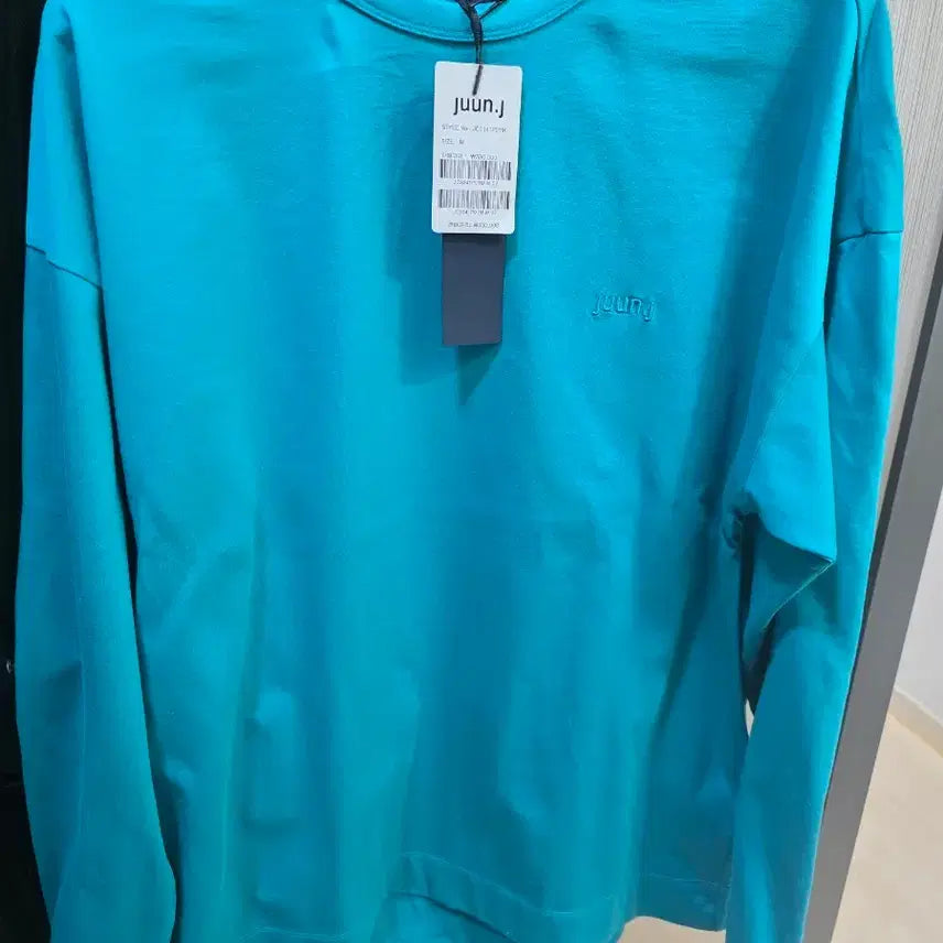 [SOLD OUT] 준지 juun.j 맨투맨 롱슬리브 티셔츠 민트 M 새상품
