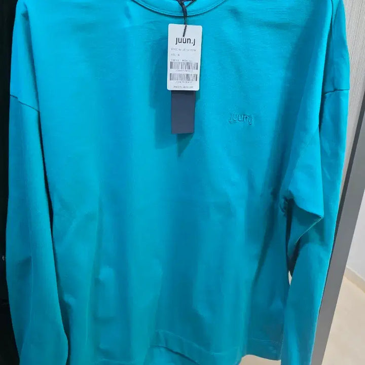 [SOLD OUT] 준지 juun.j 맨투맨 롱슬리브 티셔츠 민트 M 새상품