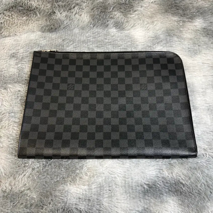 [BUNJANG] Louis Vuitton Damier Pochette Jour Clutch Bag / [리엘중고명품] 루이비통 다미에 포쉐트주르 클러치백