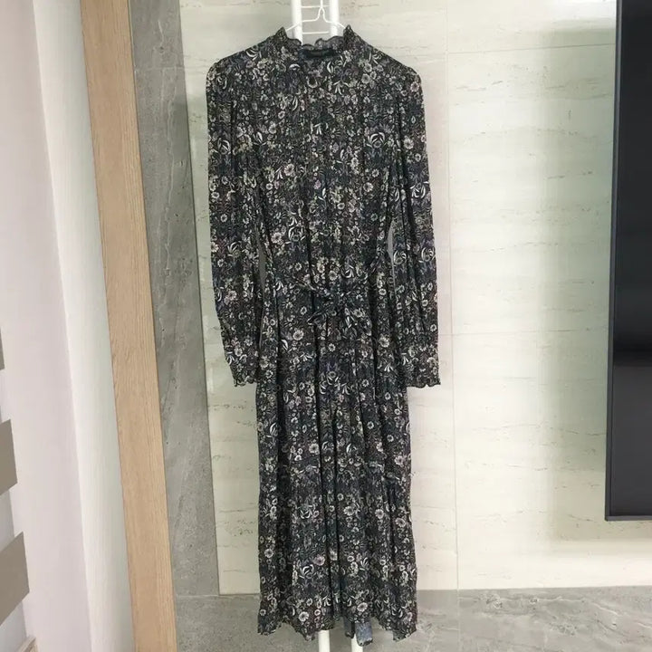 [BUNJANG] Thursday Island Floral Chiffon Long Dress / 써스데이아일랜드 플라워 쉬폰 롱 원피스 S
