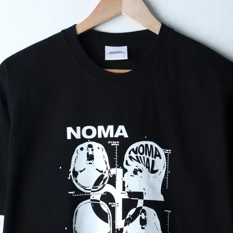 [SOLD OUT] (M-XL) 노매뉴얼 반팔 티셔츠 MRI 블랙 스트릿-18308