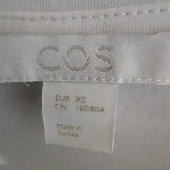 [BUNJANG] COS White/Beige Color Block Dress / COS 코스 화이트/베이지 원피스