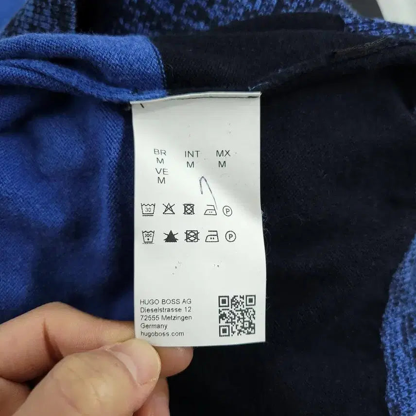 [BUNJANG] BOSS Hugo Boss Pigment Blue Black Pattern Regular Fit Jacket / BOSS 휴고보스 피그먼트 블루 블랙 배색 라이닝 더스트패턴 레귤러핏 브