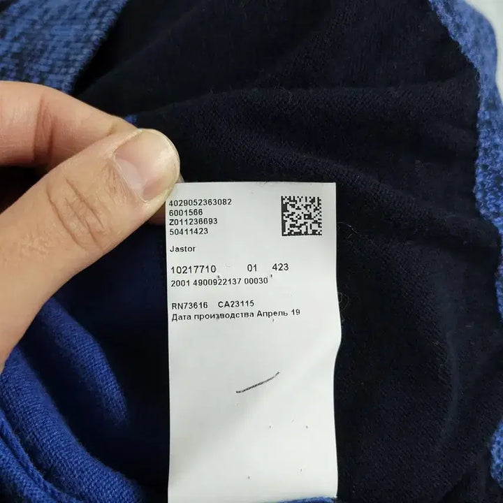 [BUNJANG] BOSS Hugo Boss Pigment Blue Black Pattern Regular Fit Jacket / BOSS 휴고보스 피그먼트 블루 블랙 배색 라이닝 더스트패턴 레귤러핏 브