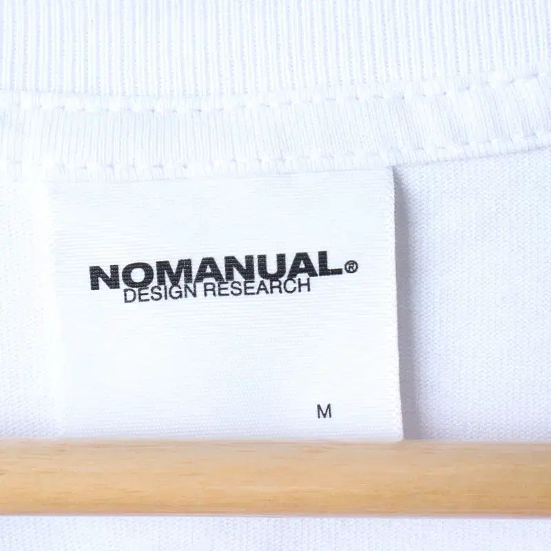[BUNJANG] NoManual Lettering Big Logo T-shirt / (M-XL) 노매뉴얼 반팔 티셔츠 레터링 빅로고 화이트 스트릿-18309