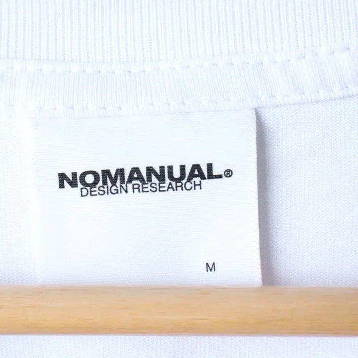 [BUNJANG] NoManual Lettering Big Logo T-shirt / (M-XL) 노매뉴얼 반팔 티셔츠 레터링 빅로고 화이트 스트릿-18309