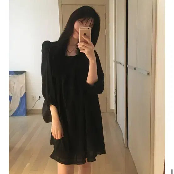 [BUNJANG] Many Many Mode Joy Mini Dress - Black / 매니매니모드 bol 조이 미니 드레스 블랙