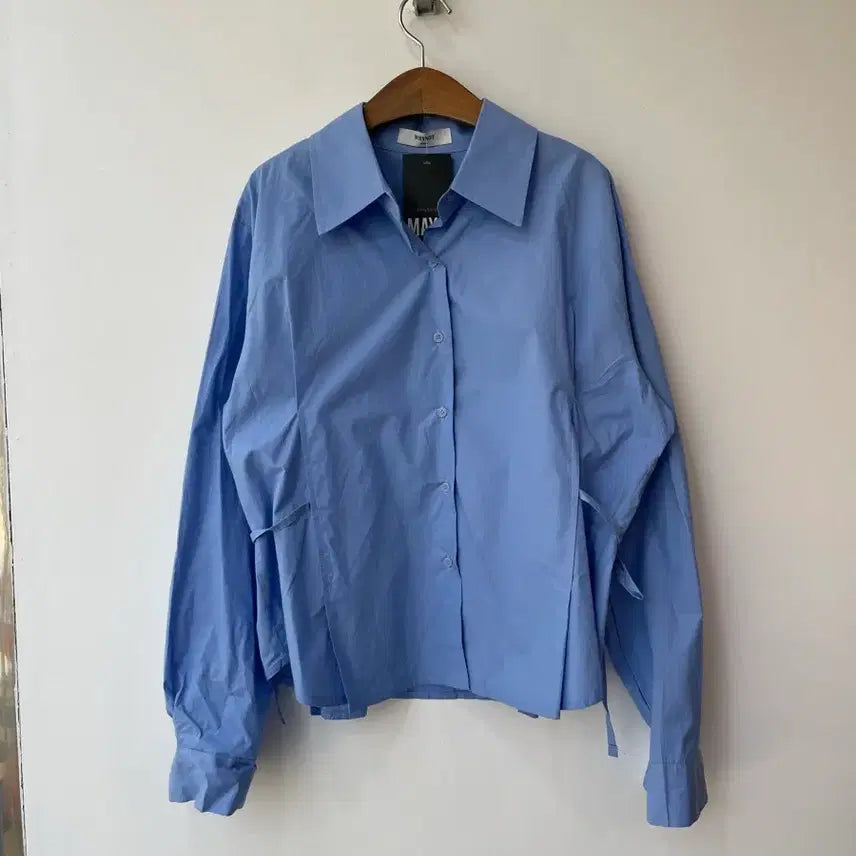 [BUNJANG] Why Not Ddangdang Girl Blue Shirt / (새상품) 와이낫 당당걸 블루셔츠