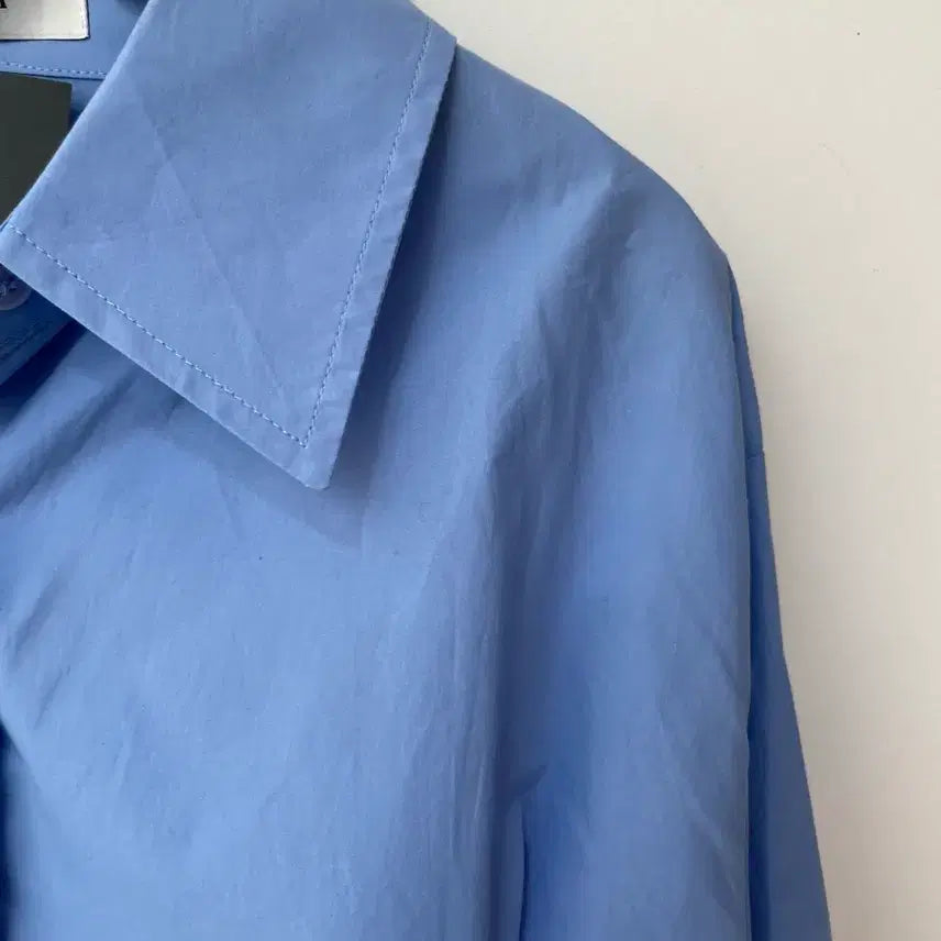 [BUNJANG] Why Not Ddangdang Girl Blue Shirt / (새상품) 와이낫 당당걸 블루셔츠