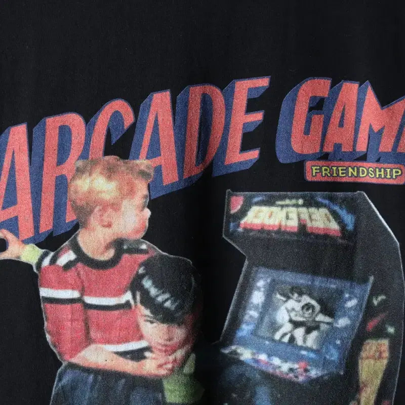 [BUNJANG] Vintage Printed T-shirt (2XL) Black / (2XL) 브랜드빈티지 반팔 티셔츠 빅사이즈 프린팅 블랙-1830A