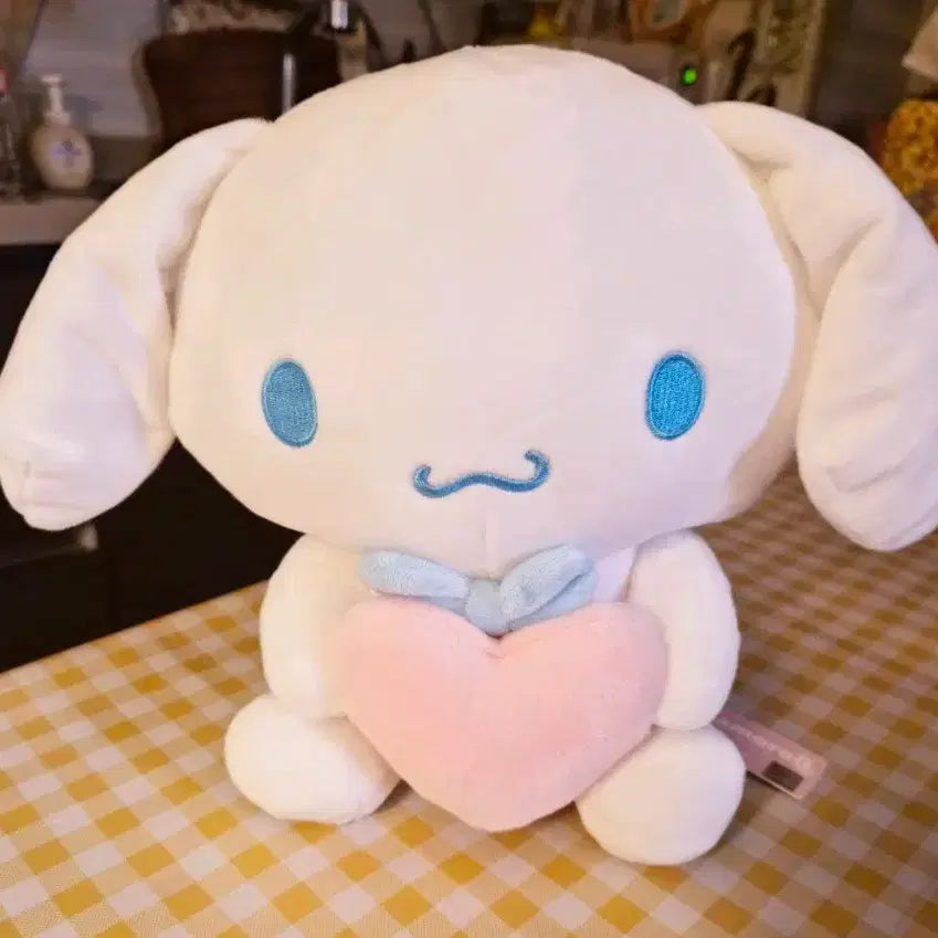 [BUNJANG] Sanrio Cinnamoroll Heart Plush Doll / 시나모롤 하트 인형 25cm인형 (새상품)