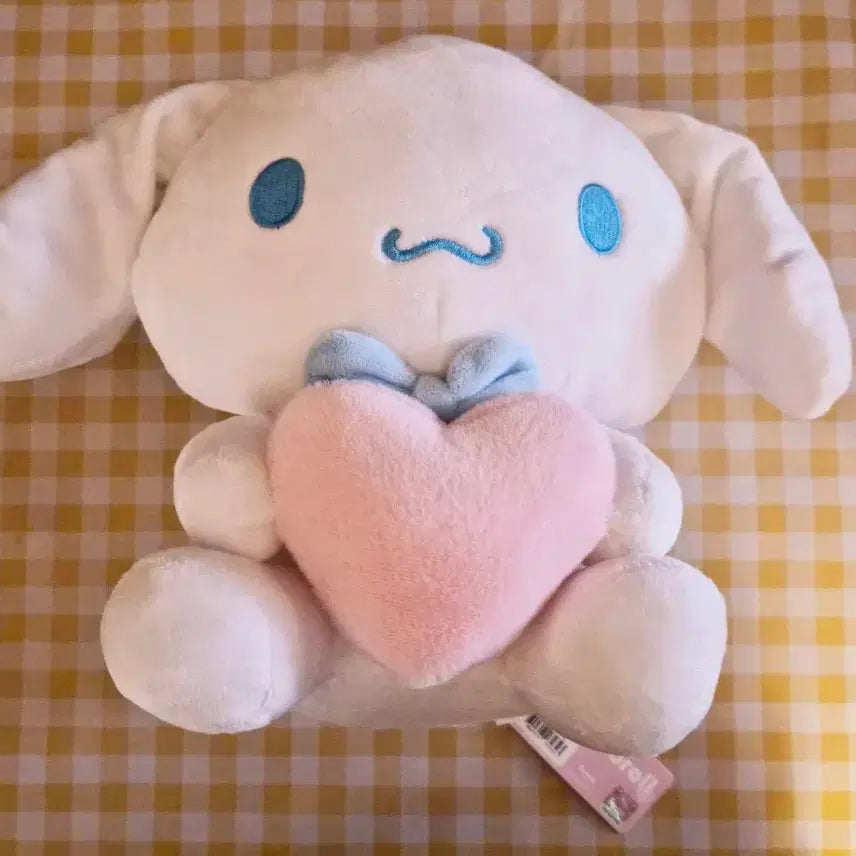 [BUNJANG] Sanrio Cinnamoroll Heart Plush Doll / 시나모롤 하트 인형 25cm인형 (새상품)