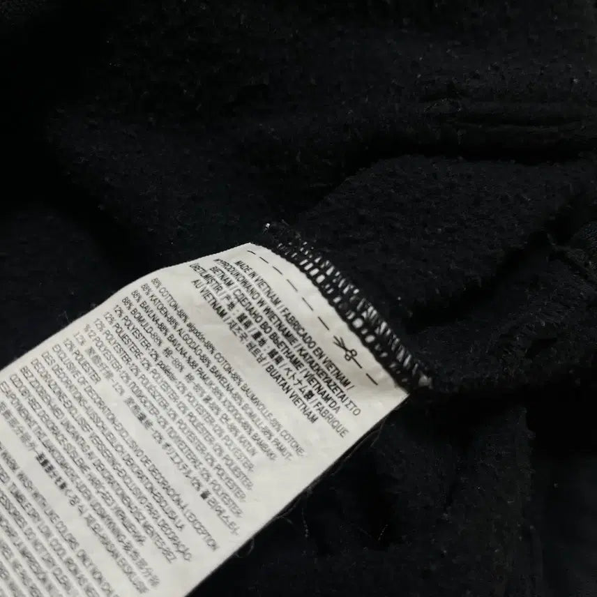 [BUNJANG] Vans Checkerboard Half-Zip Sweatshirt [Black] L / 반스 체커보드 사이드라인 하프집업 맨투맨 [블랙] L/100