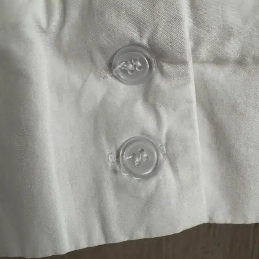 [BUNJANG] LAN White Lace Collar Cotton Blouse / LAN 화이트 레이스 카라 면 블라우스