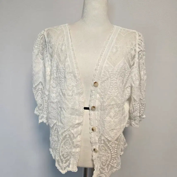 [SOLD OUT] (66)레이스 숏 가디건