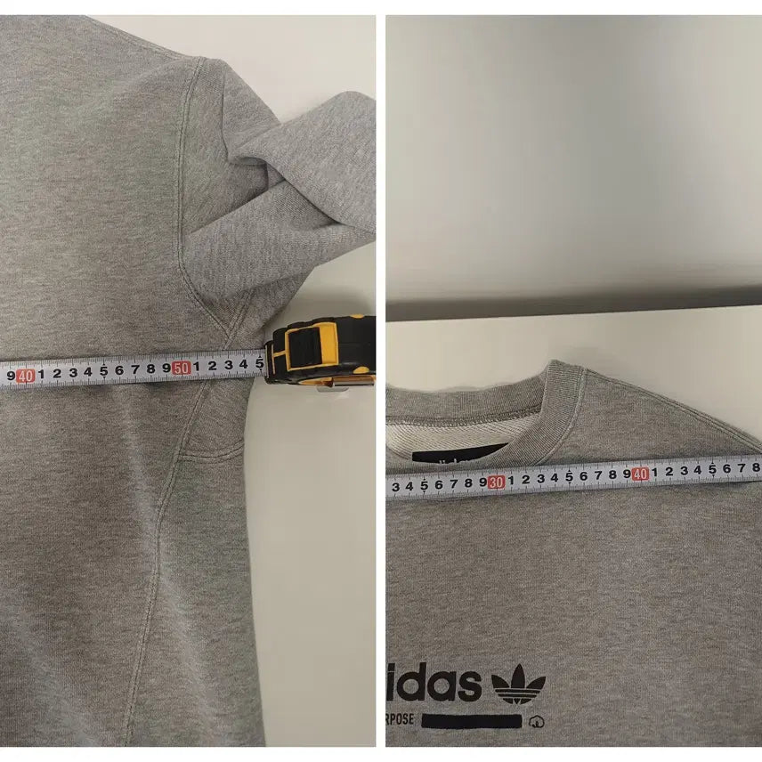 [BUNJANG] Adidas Originals Kaval Sweatshirt Gray / [95] 아디다스 오리지널스 카발(Kaval) 디테일 스웨트셔츠 그레이