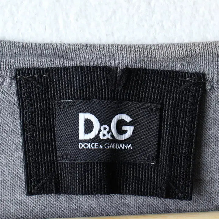 [BUNJANG] Dolce &amp; Gabbana Hockey Print T-shirt / W(L) 돌체앤가바나 반팔 티셔츠 하키 프린팅 그레이 한정판-1830D