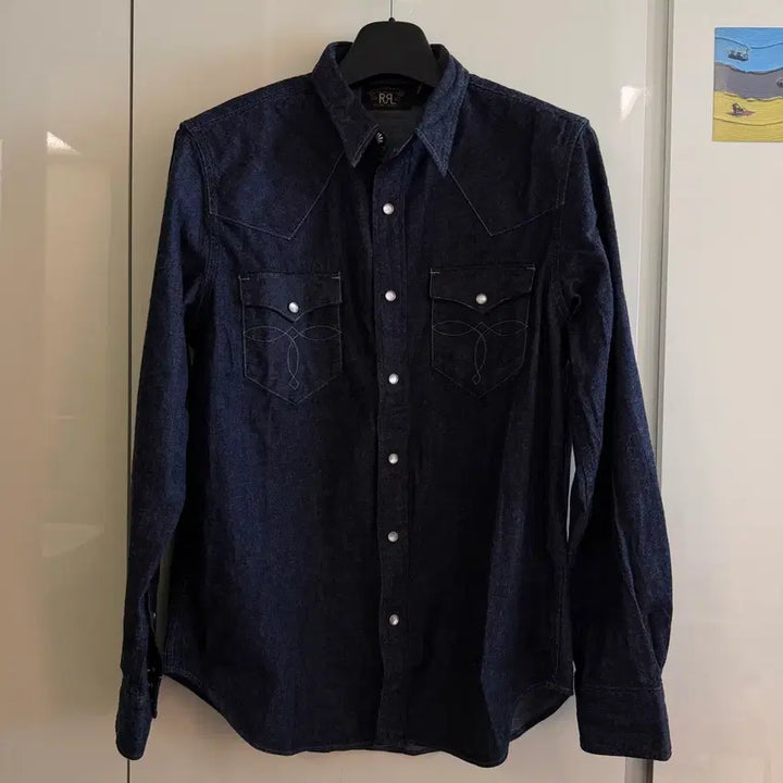 [SOLD OUT] RRL 더블알엘 데님 웨스턴 셔츠 L (택제거 새상품)