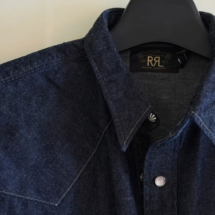 [SOLD OUT] RRL 더블알엘 데님 웨스턴 셔츠 L (택제거 새상품)