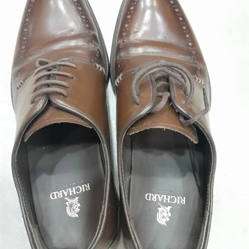 [BUNJANG] Richard KMG Brown Leather Shoes / 리처드 금강 브라운 남성 구두250
