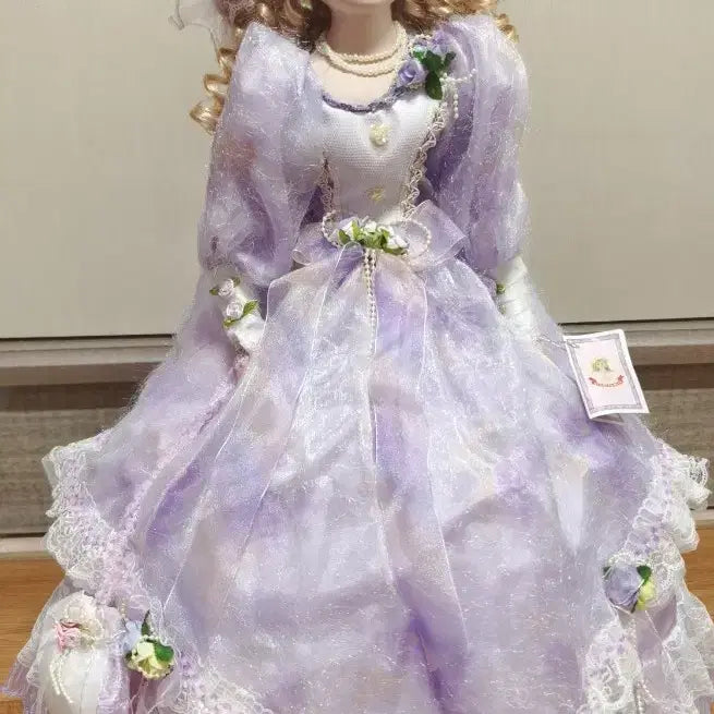 [BUNJANG] 70cm Porcelain Doll with Umbrella Base Antique Doll / 70cm 포셀린 인형 비스크인형 앤틱인형