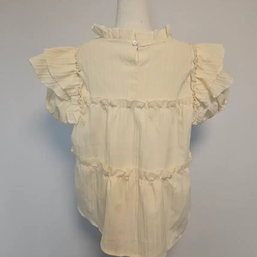 [BUNJANG] Ivory Frill Blouse / (free)프릴 블라우스