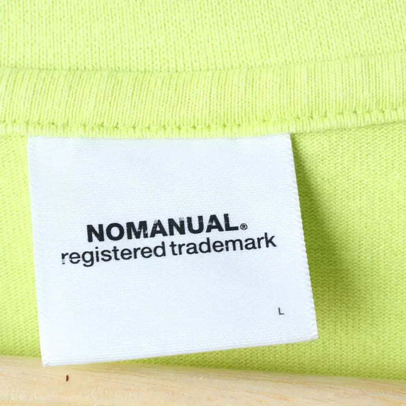 [BUNJANG] No.Manual Small Logo T-Shirt (L-XL) - Light Green / (L-XL) 노매뉴얼 반팔 티셔츠 스몰로고 연그린 올드스쿨-1830E