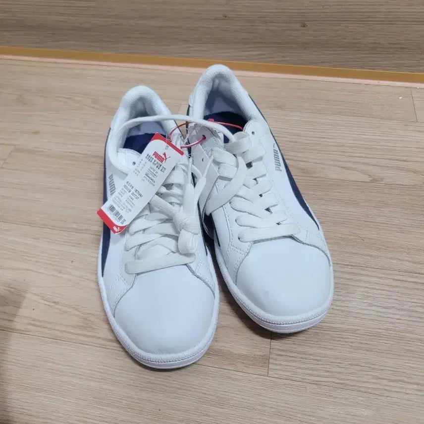 [BUNJANG] Puma Smash L White/Navy Sneakers / 푸마 스매쉬 L 흰/남 225mm 새상품