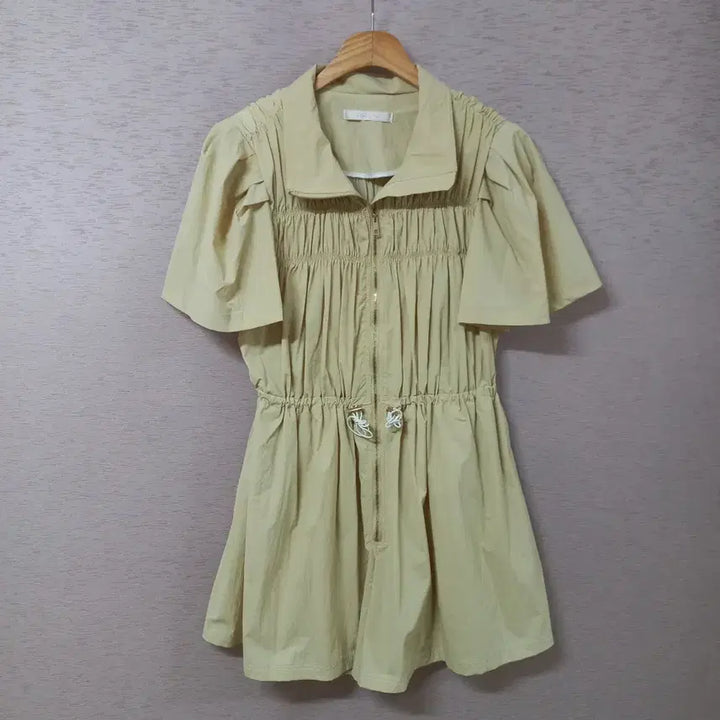 [SOLD OUT] B4-16/JULL-LOG 허리스트링 셔링 점프수트 여성